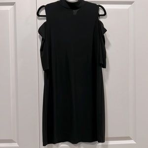 Midi black cocktail dress - size small